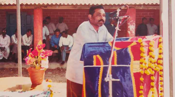 At a college function