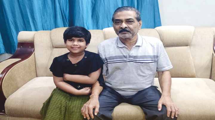 With a grandchild